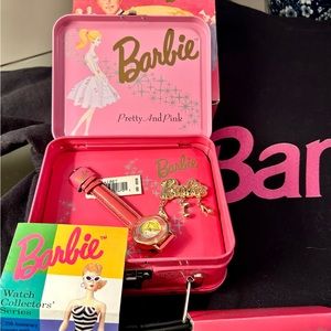 “Pretty and Pink” 2nd in the series. Barbie 35th anniversary watch and pin.